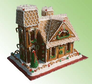 Castle gingerbread house lighted gingerbread house with lights